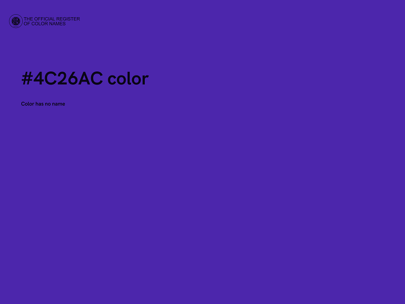 #4C26AC color image