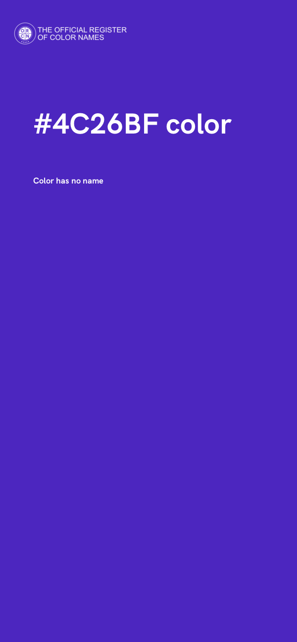 #4C26BF color image