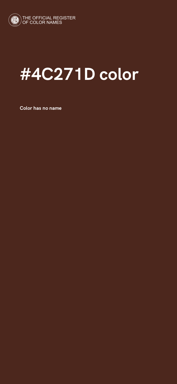 #4C271D color image