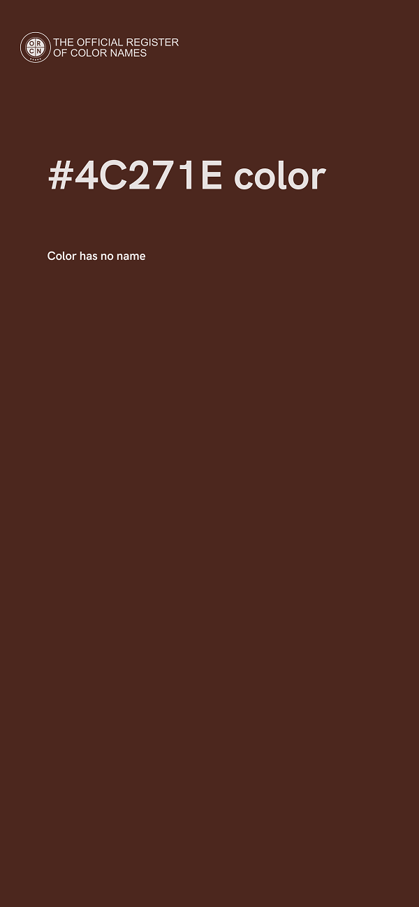 #4C271E color image