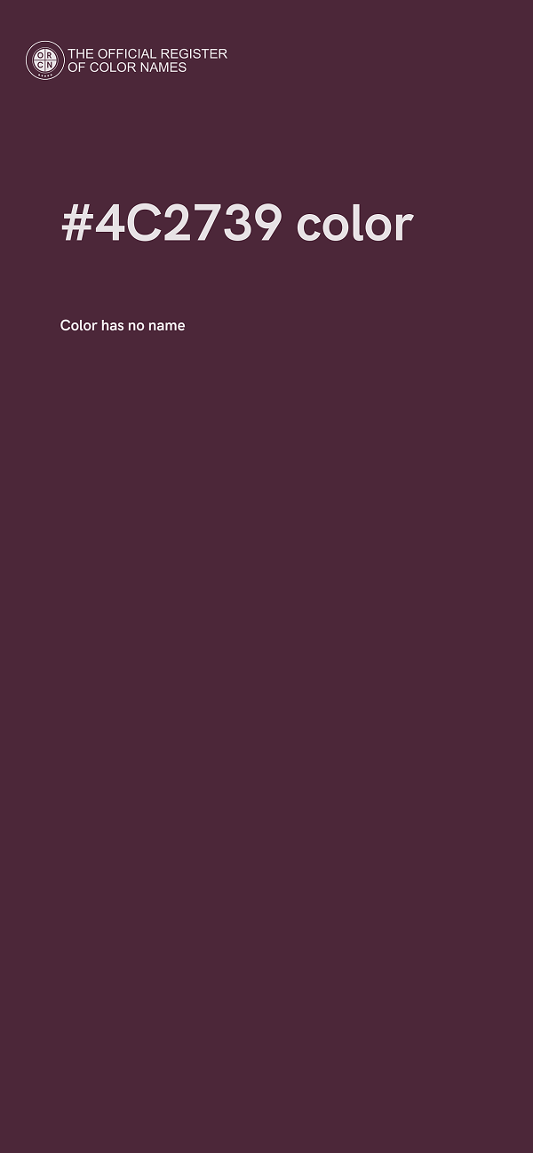#4C2739 color image