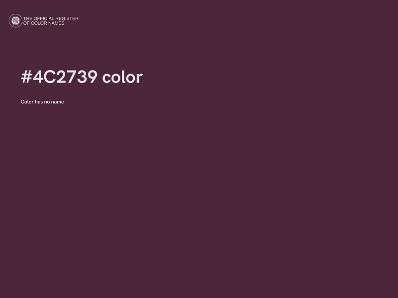 #4C2739 color image