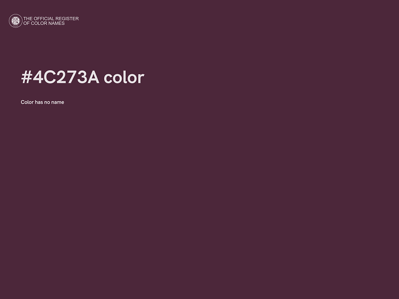 #4C273A color image