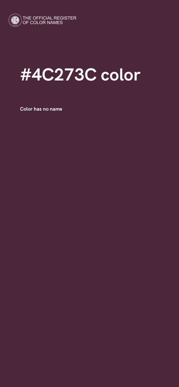 #4C273C color image