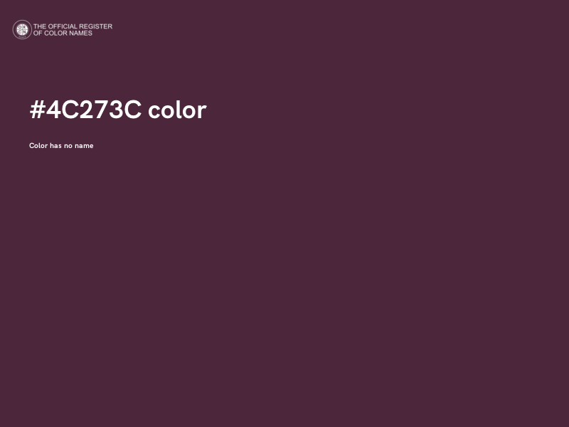#4C273C color image