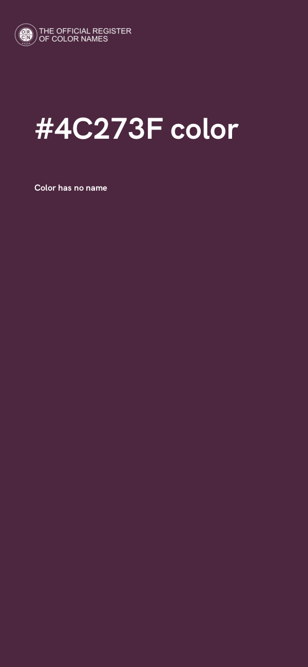 #4C273F color image