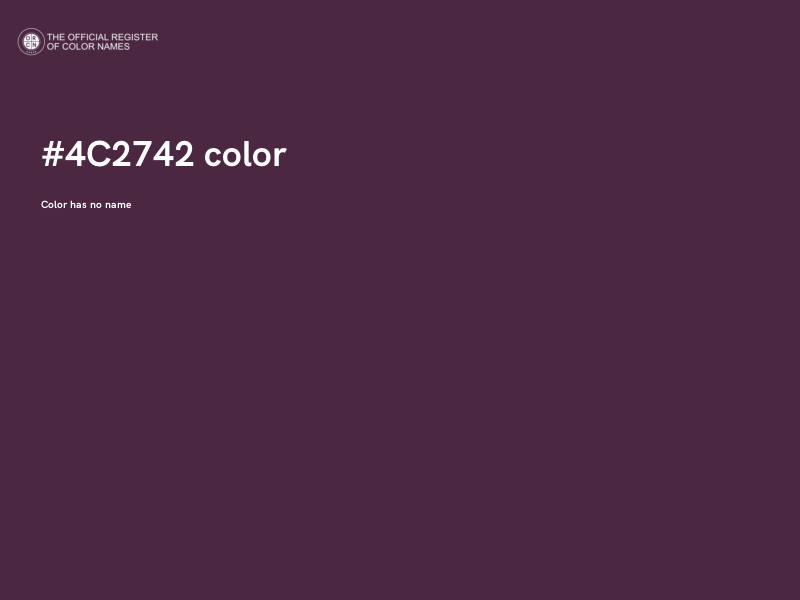 #4C2742 color image