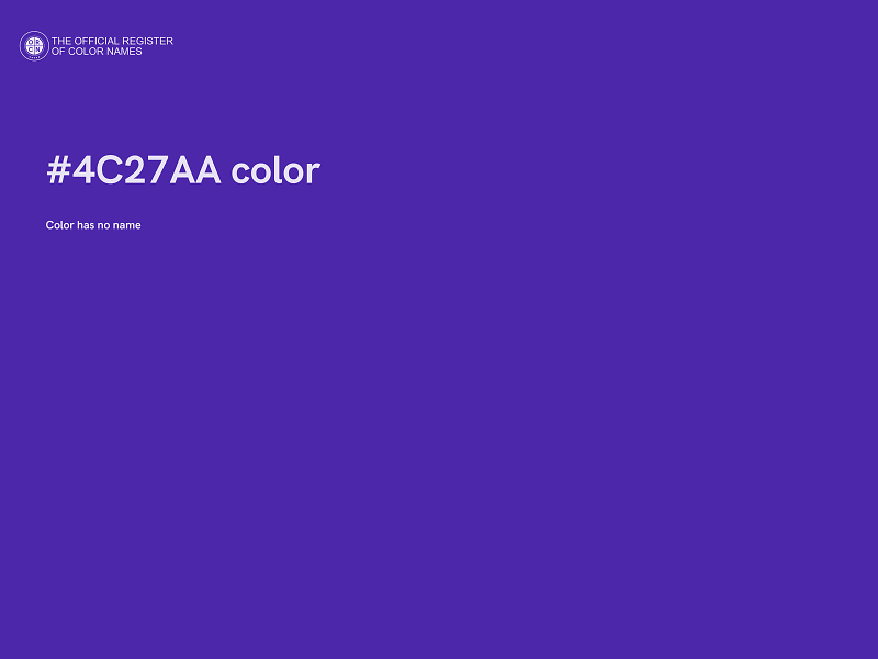 #4C27AA color image