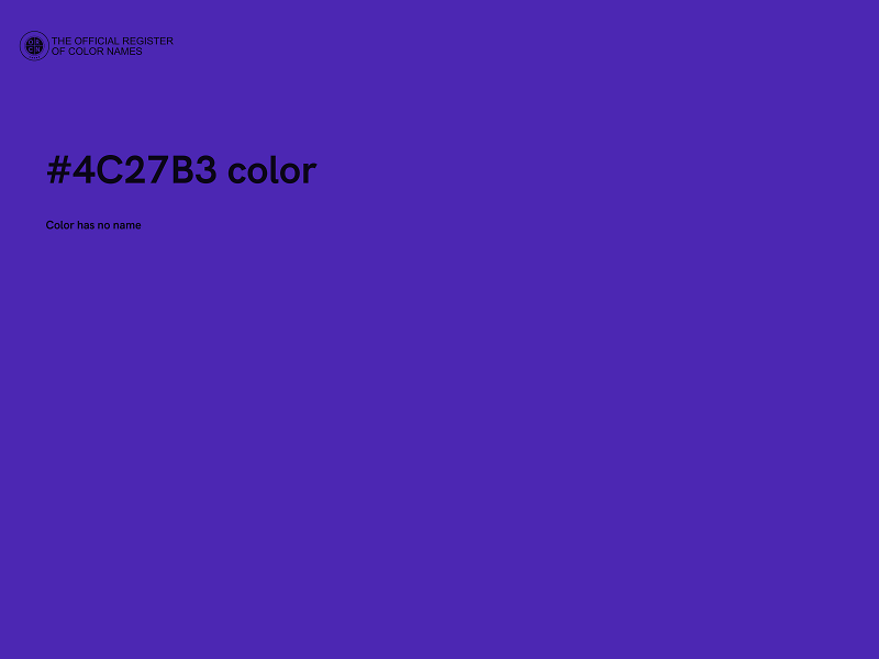 #4C27B3 color image