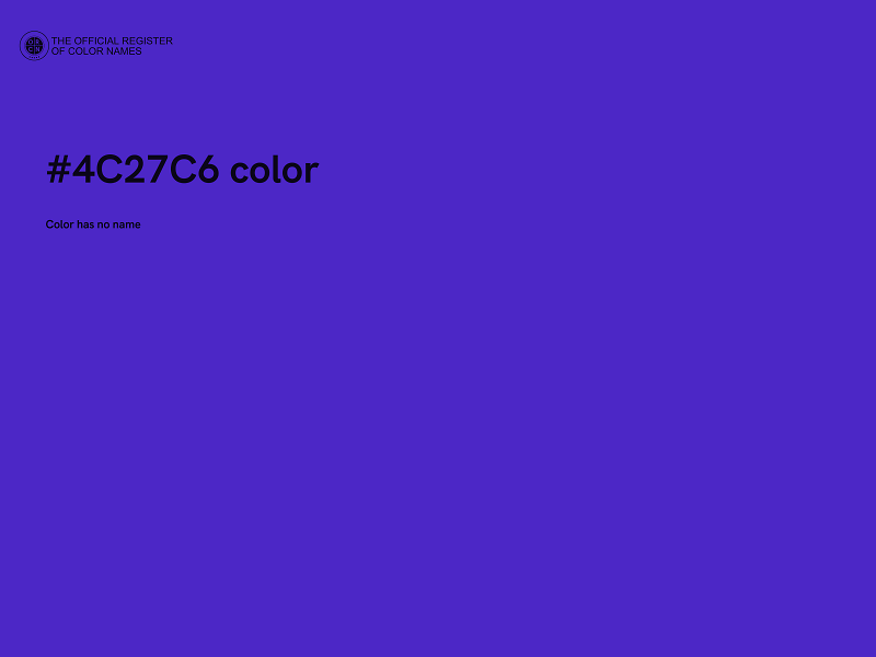 #4C27C6 color image