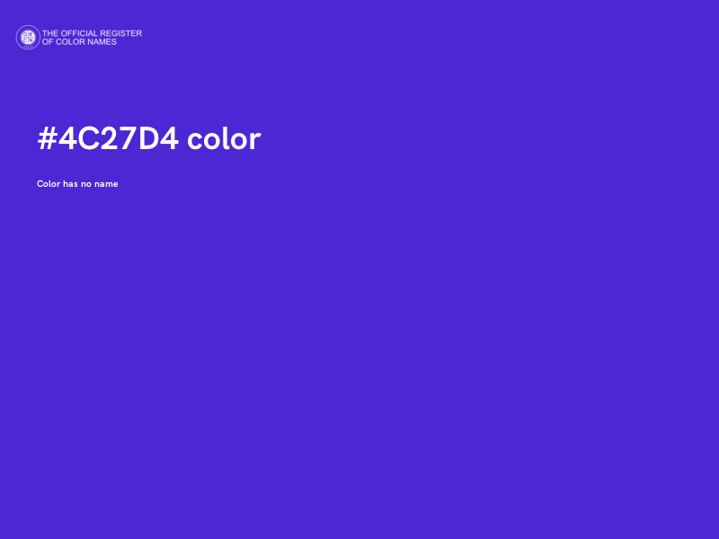 #4C27D4 color image