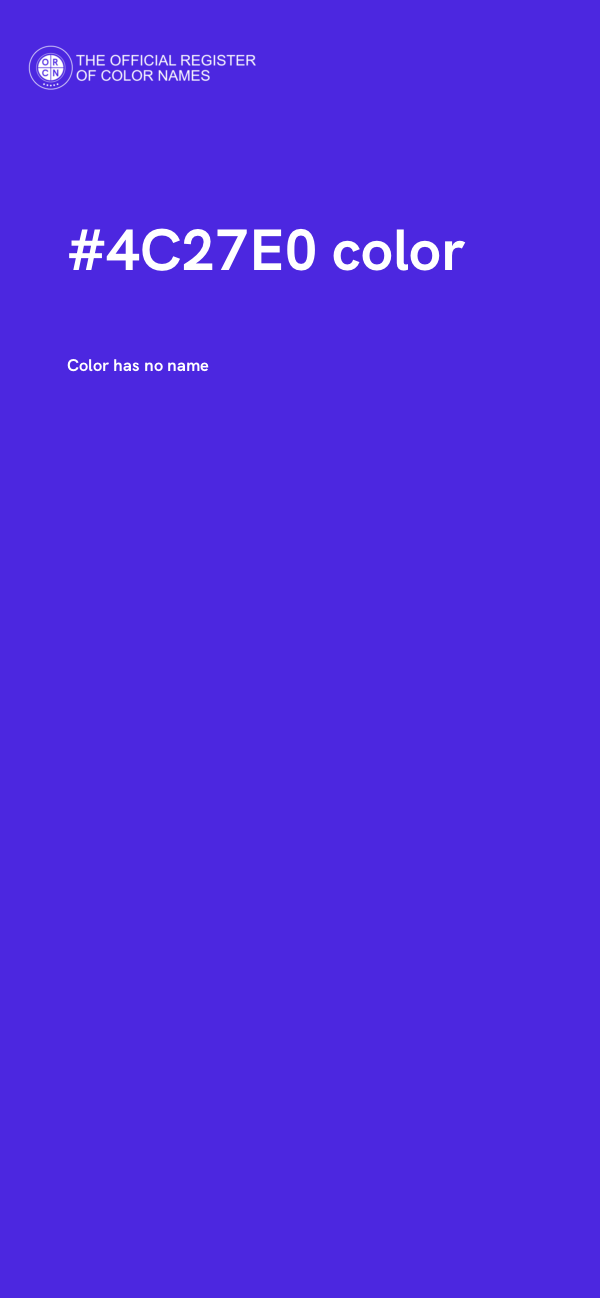 #4C27E0 color image