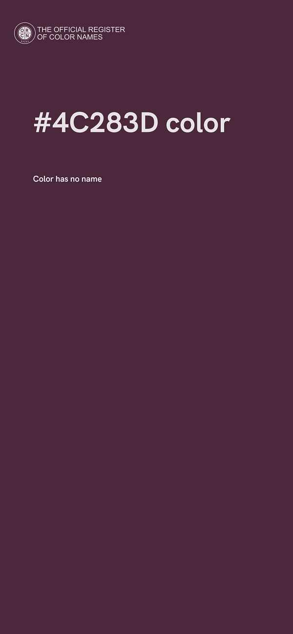 #4C283D color image