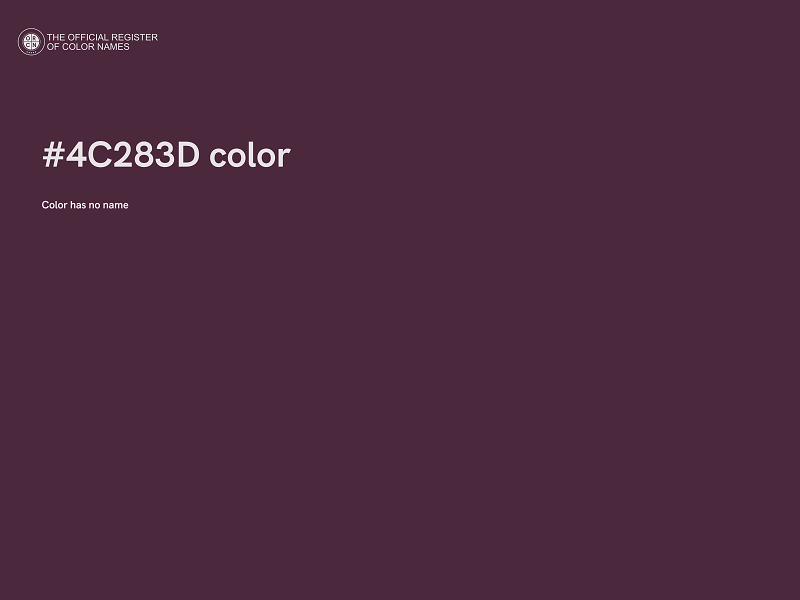 #4C283D color image