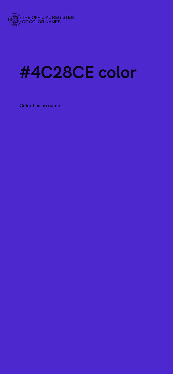 #4C28CE color image