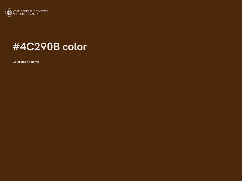 #4C290B color image