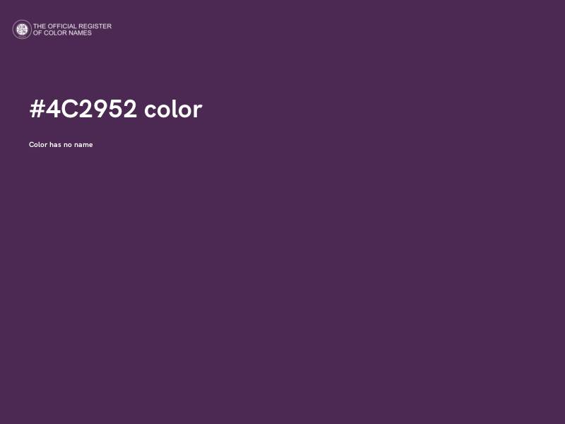 #4C2952 color image
