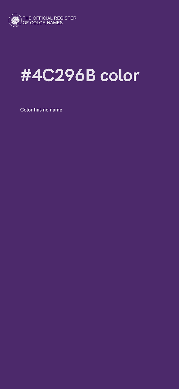 #4C296B color image