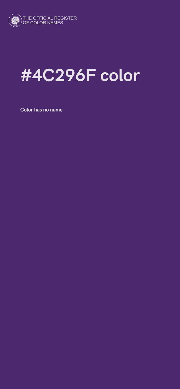 #4C296F color image