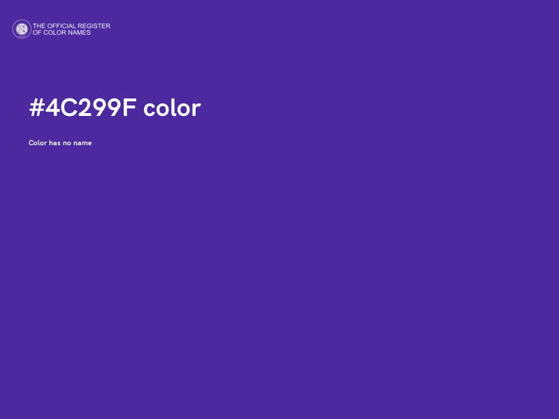 #4C299F color image