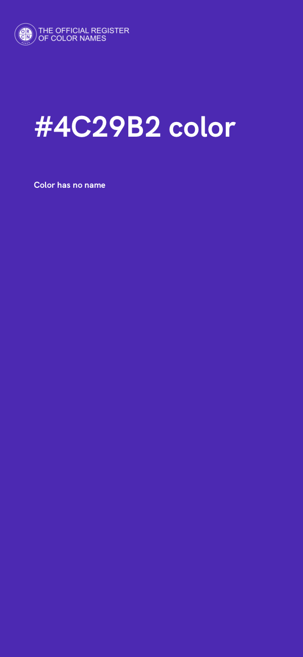 #4C29B2 color image