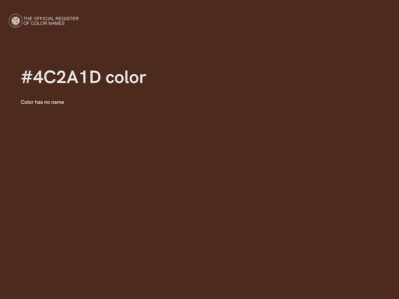 #4C2A1D color image