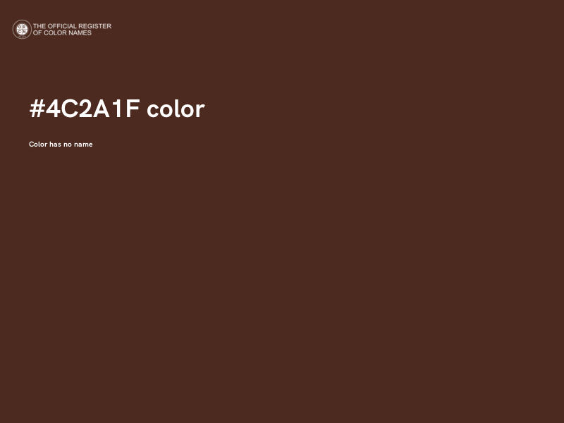 #4C2A1F color image
