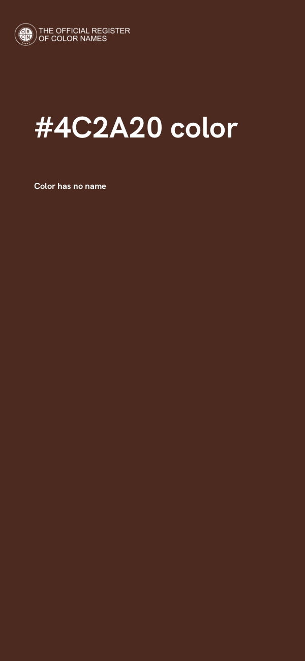 #4C2A20 color image