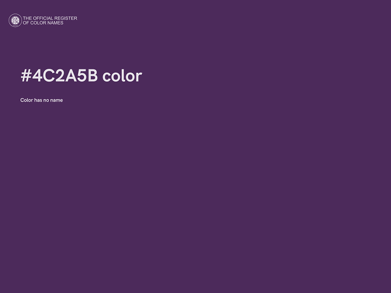 #4C2A5B color image