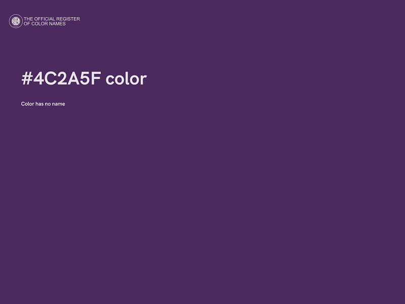 #4C2A5F color image