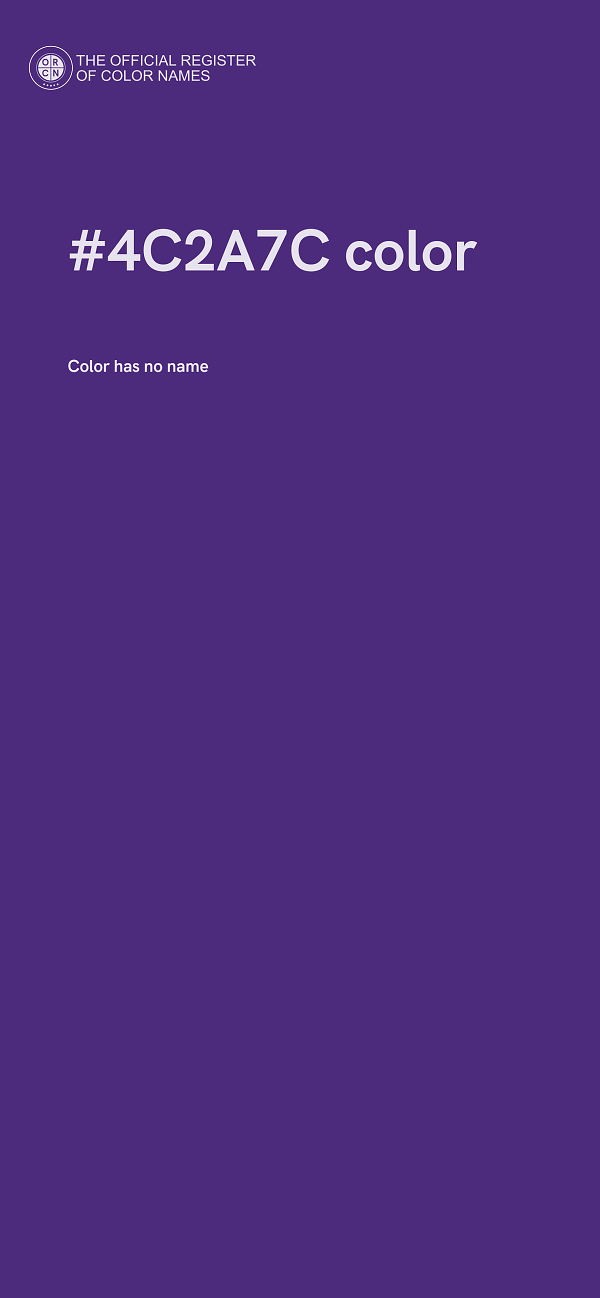 #4C2A7C color image