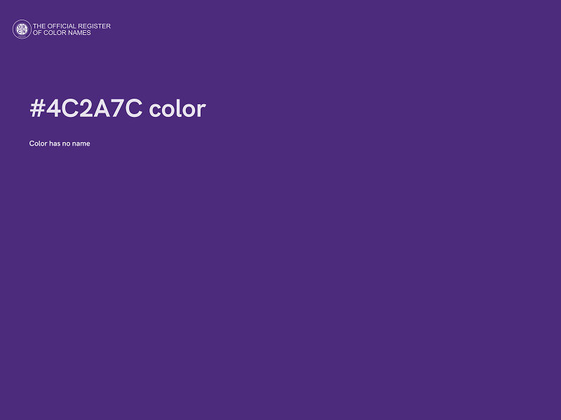 #4C2A7C color image