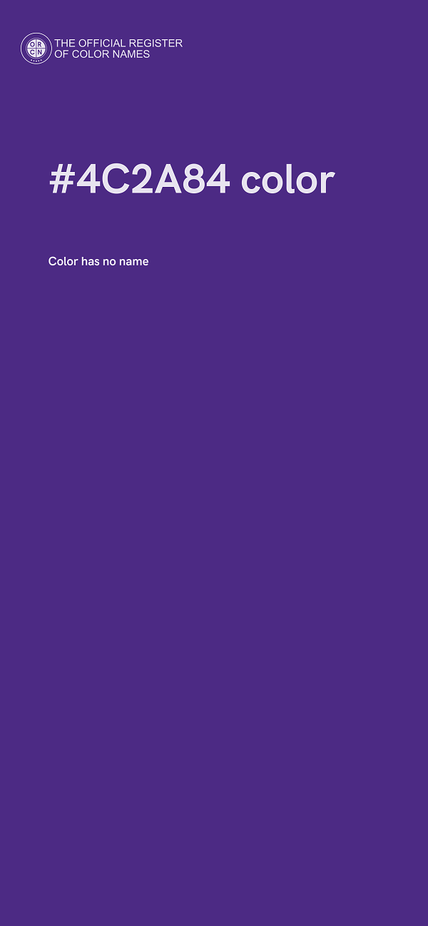 #4C2A84 color image