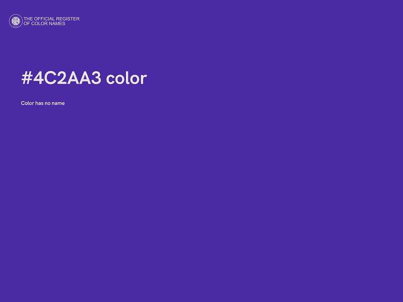 #4C2AA3 color image