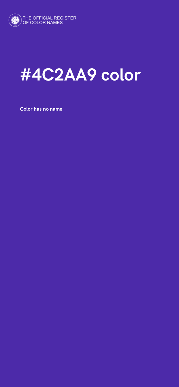 #4C2AA9 color image