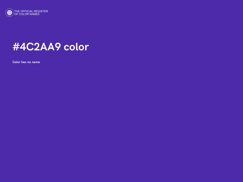 #4C2AA9 color image