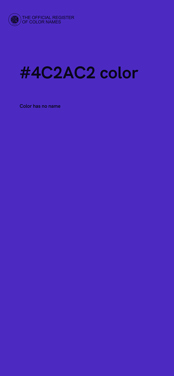 #4C2AC2 color image