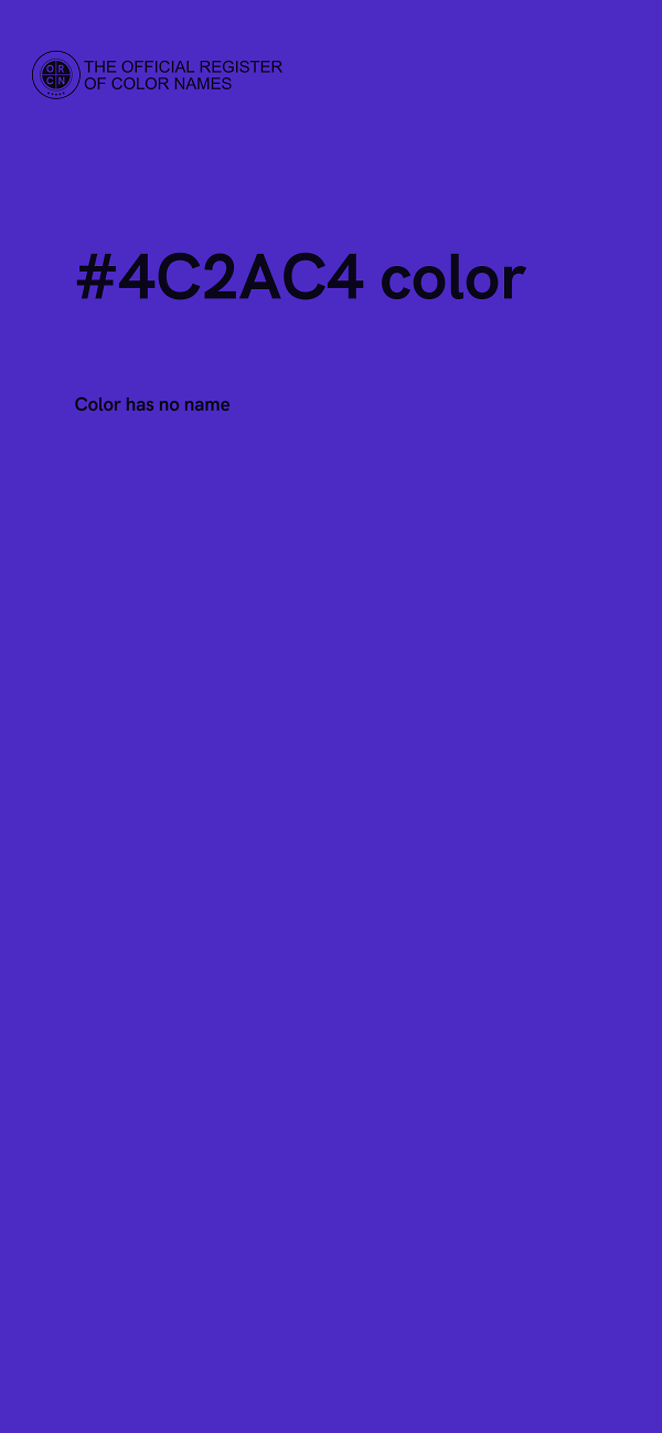 #4C2AC4 color image