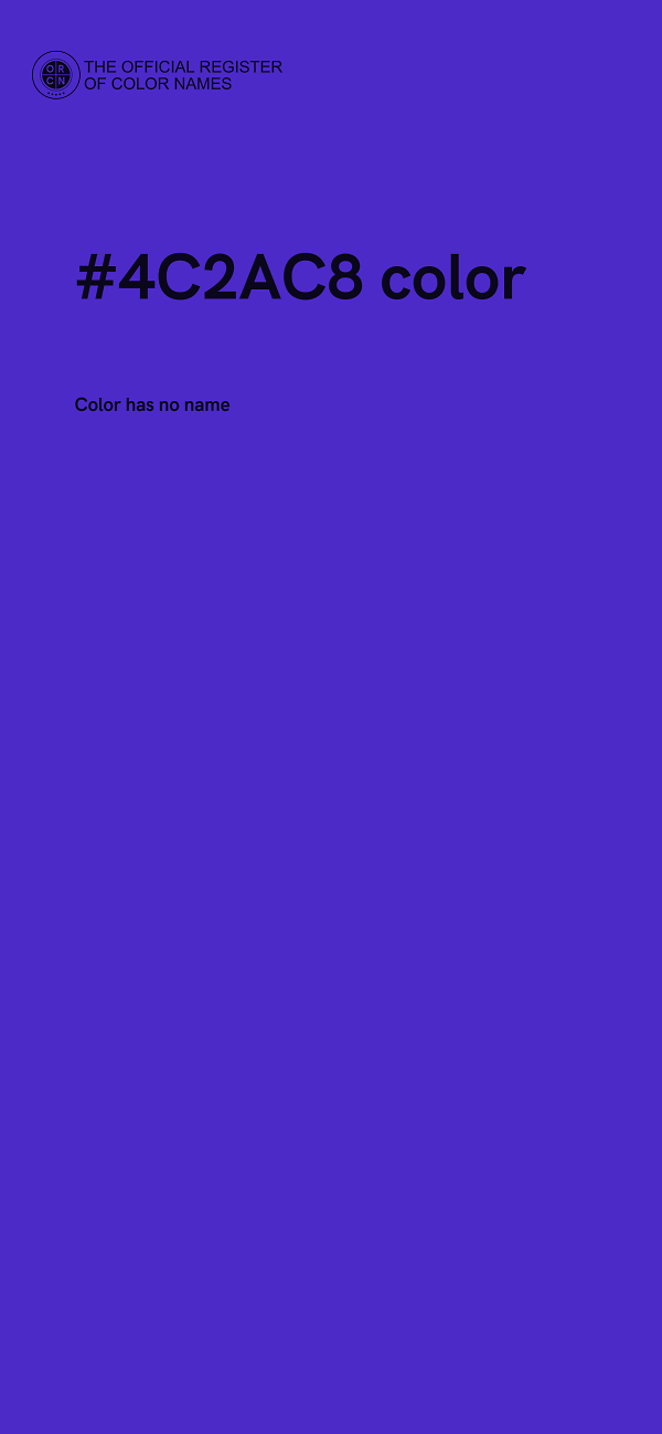 #4C2AC8 color image