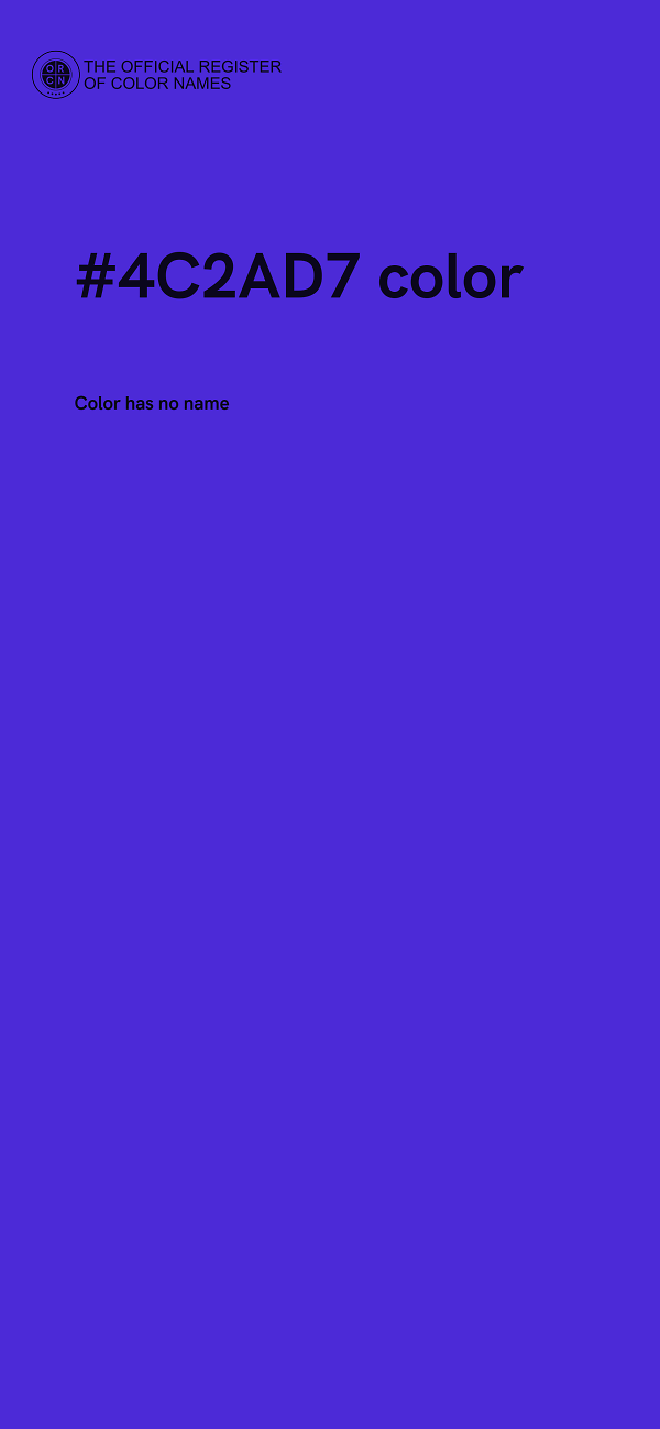 #4C2AD7 color image