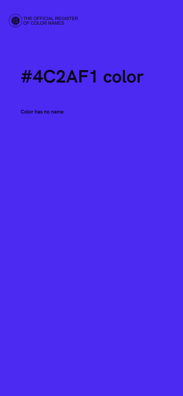#4C2AF1 color image