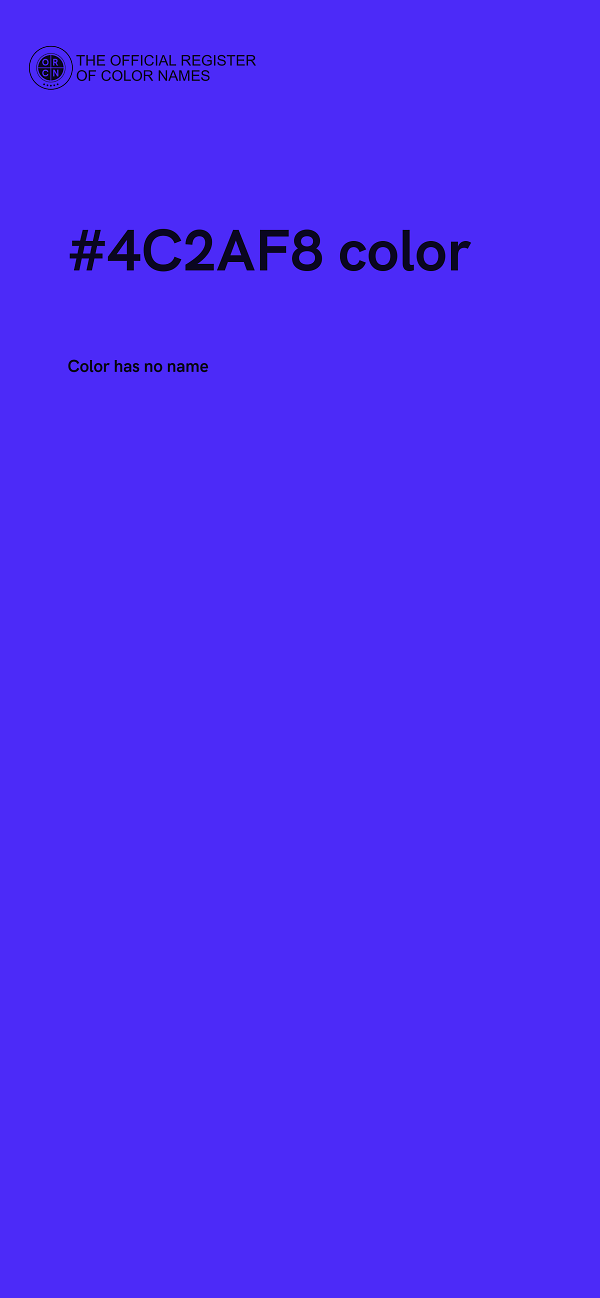 #4C2AF8 color image
