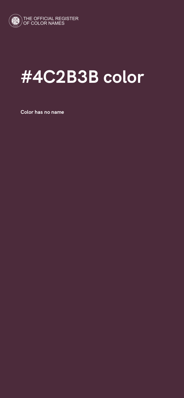 #4C2B3B color image