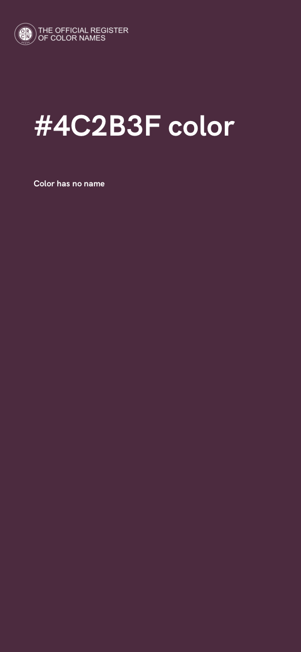 #4C2B3F color image