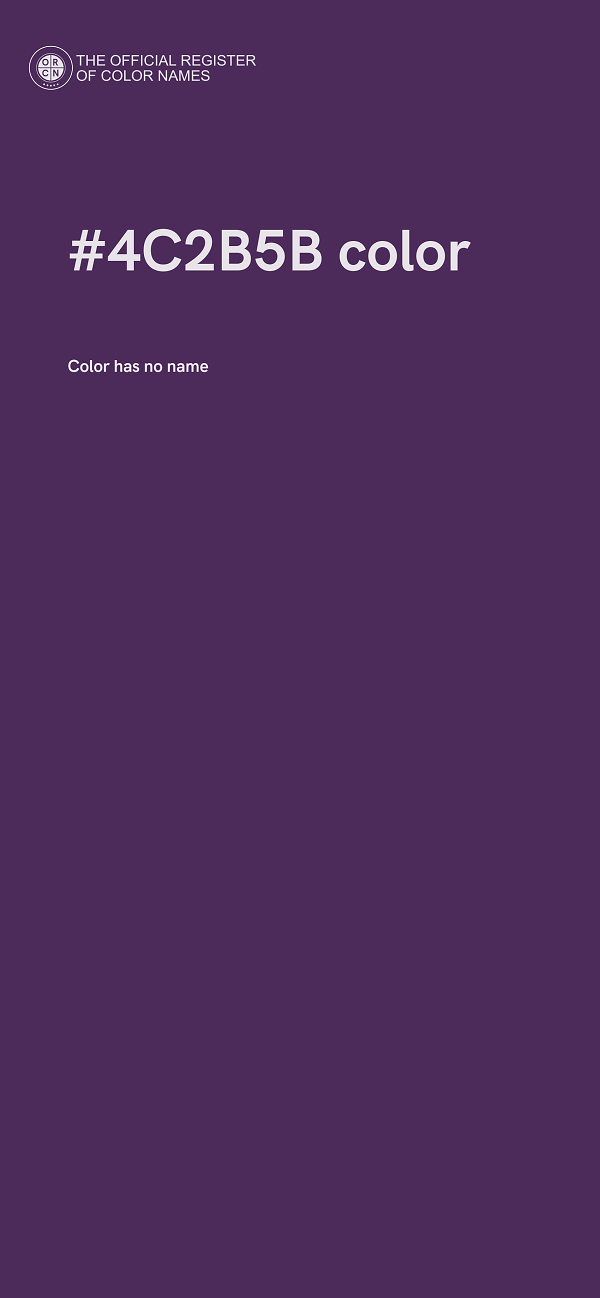 #4C2B5B color image