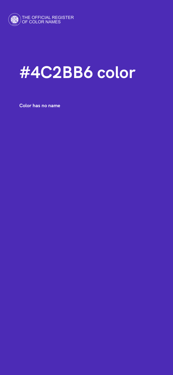 #4C2BB6 color image