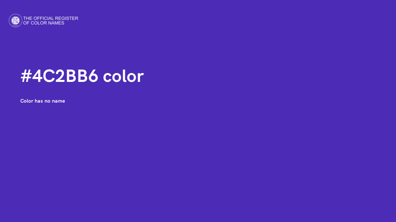 #4C2BB6 color image