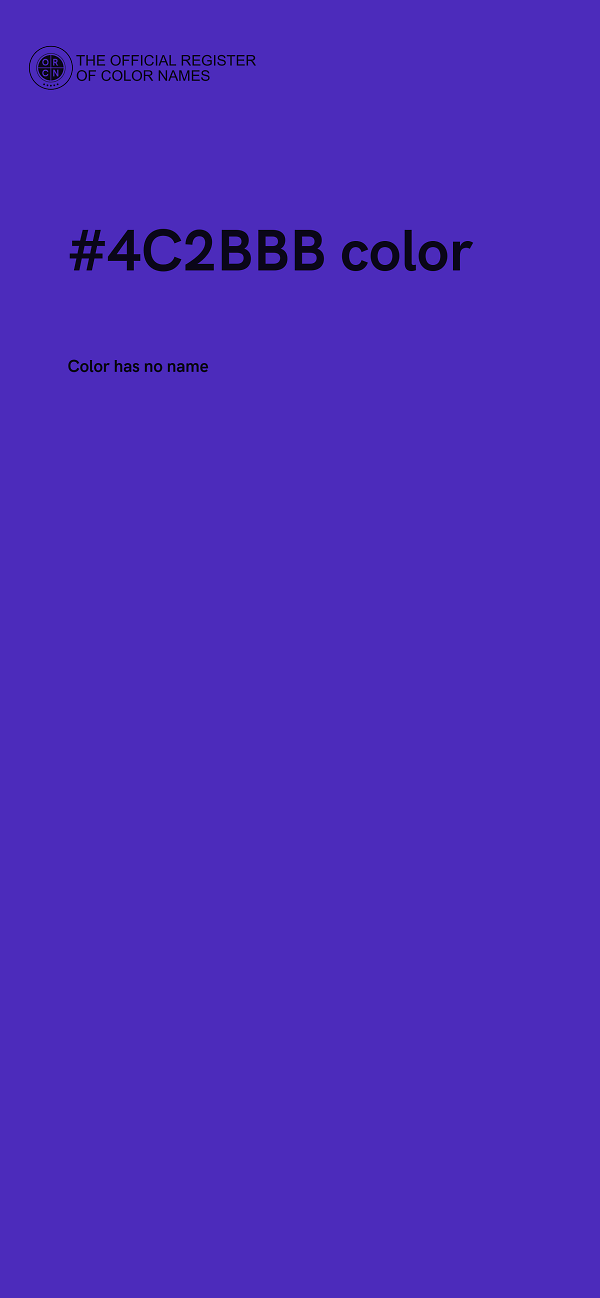 #4C2BBB color image