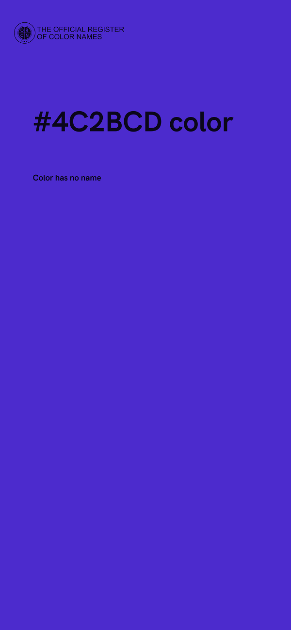 #4C2BCD color image