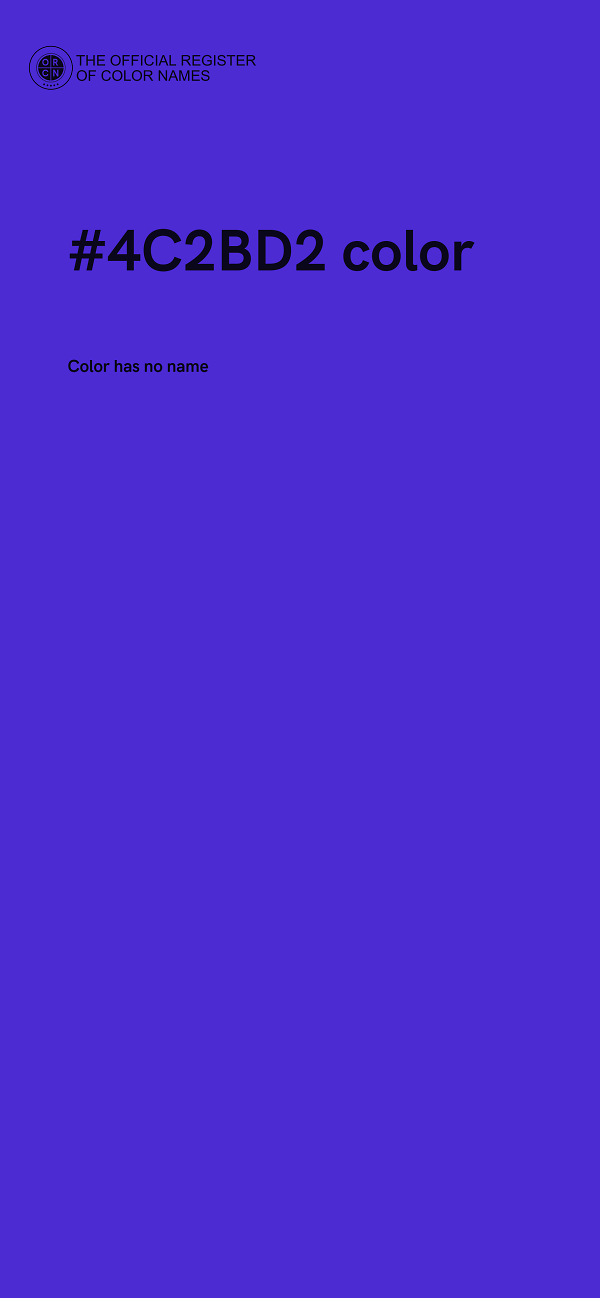 #4C2BD2 color image